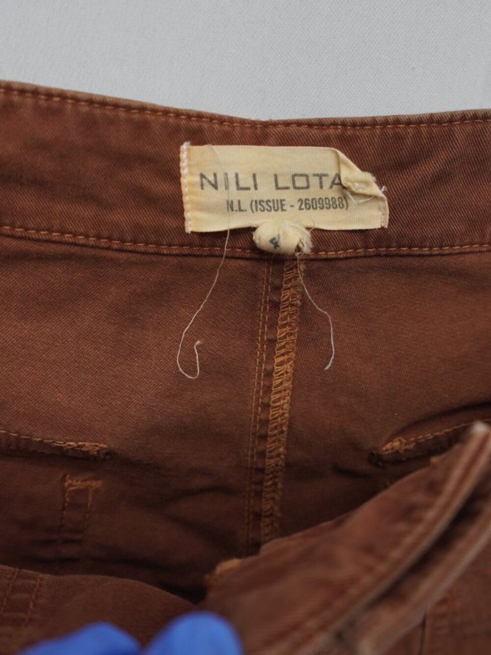 Nili Lotan Jenna Pants with Side Tape in Rust Size 4‎ - Picture 8 of 14